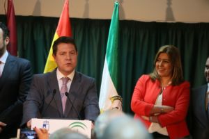 Page y Susana Díaz en Azuqueca de Henares.