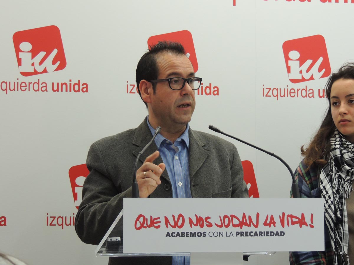 El coordinador regional de IU, Juan Ramón Crespo. Pedro Sánchez