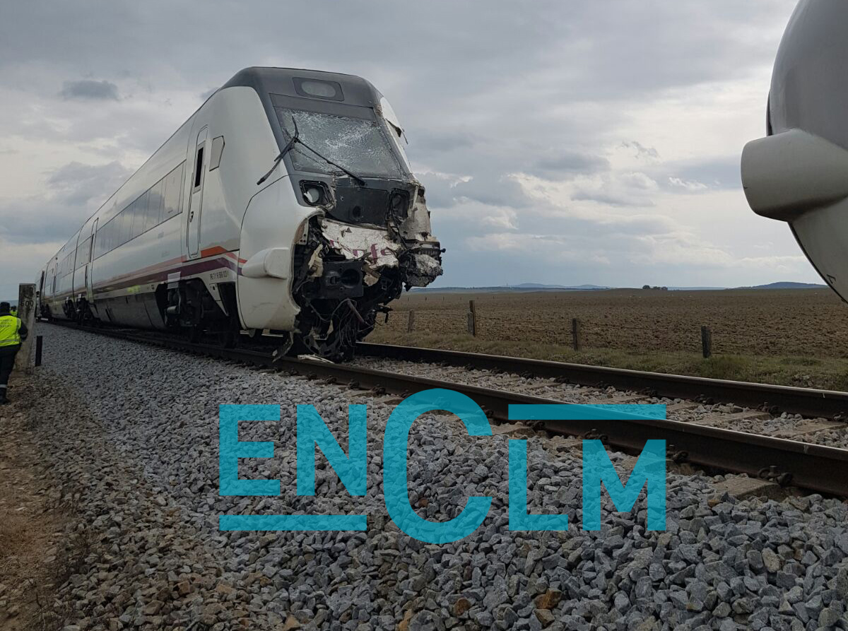 Tren accidentado en Oropesa