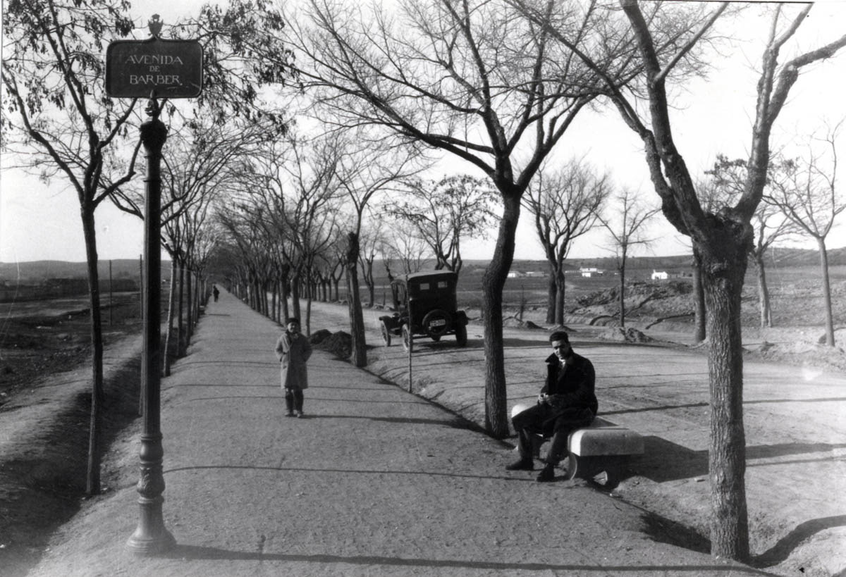 Aspecto que tenía la Avenida de Barber en el año 1930.