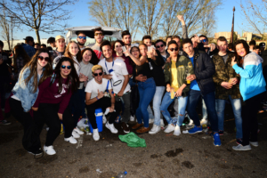 Celebración del macrobotellón de Toledo.