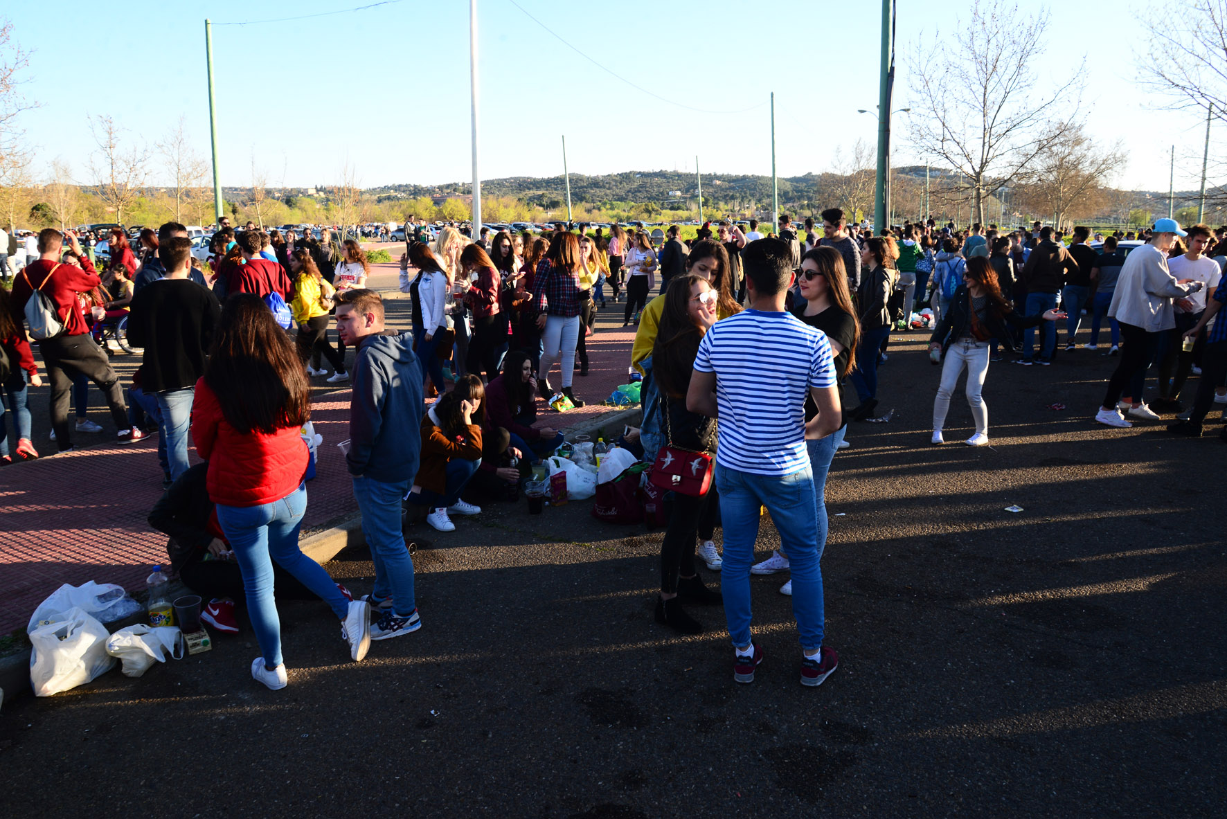 Celebración del macrobotellón de Toledo.