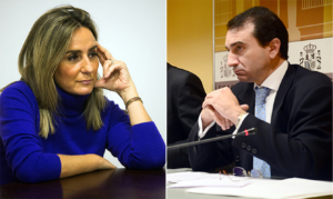 Milagros Tolón y MIguel Antolín.