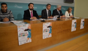 El presidente de la Diputación Álvaro Gutiérrez ha presentado el Regional de gimnasia rítmica de Fecam