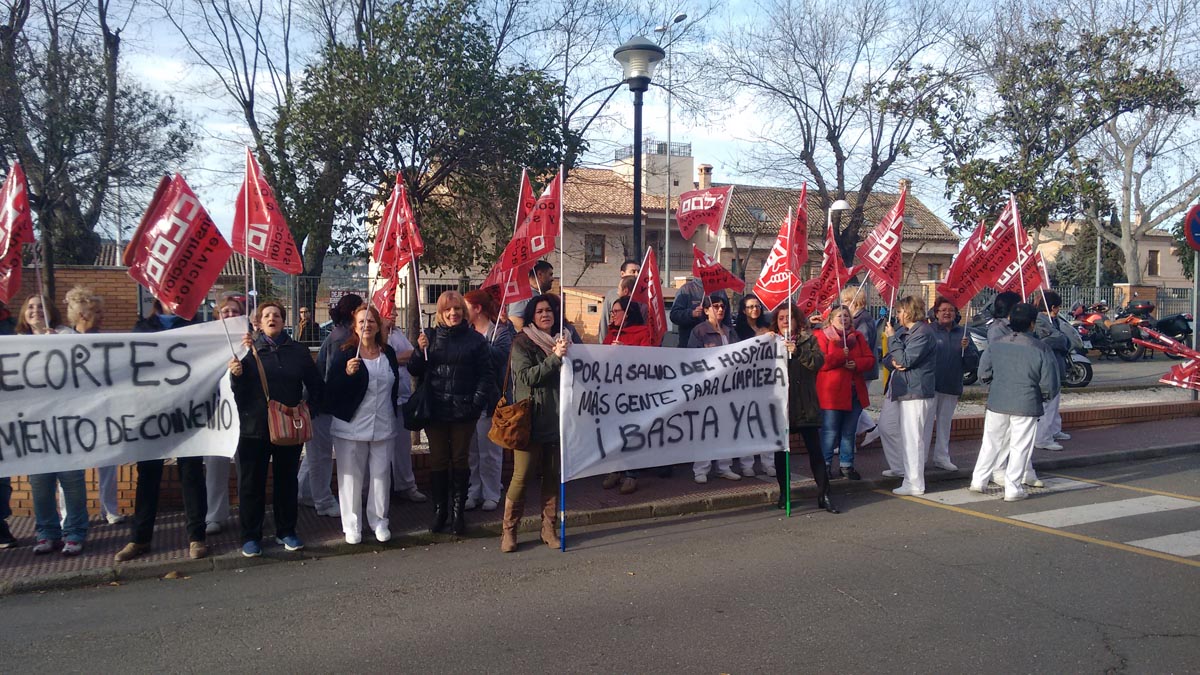 Protesta en el Hospital de Toledo