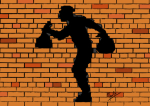 Ilustración sobre un robo