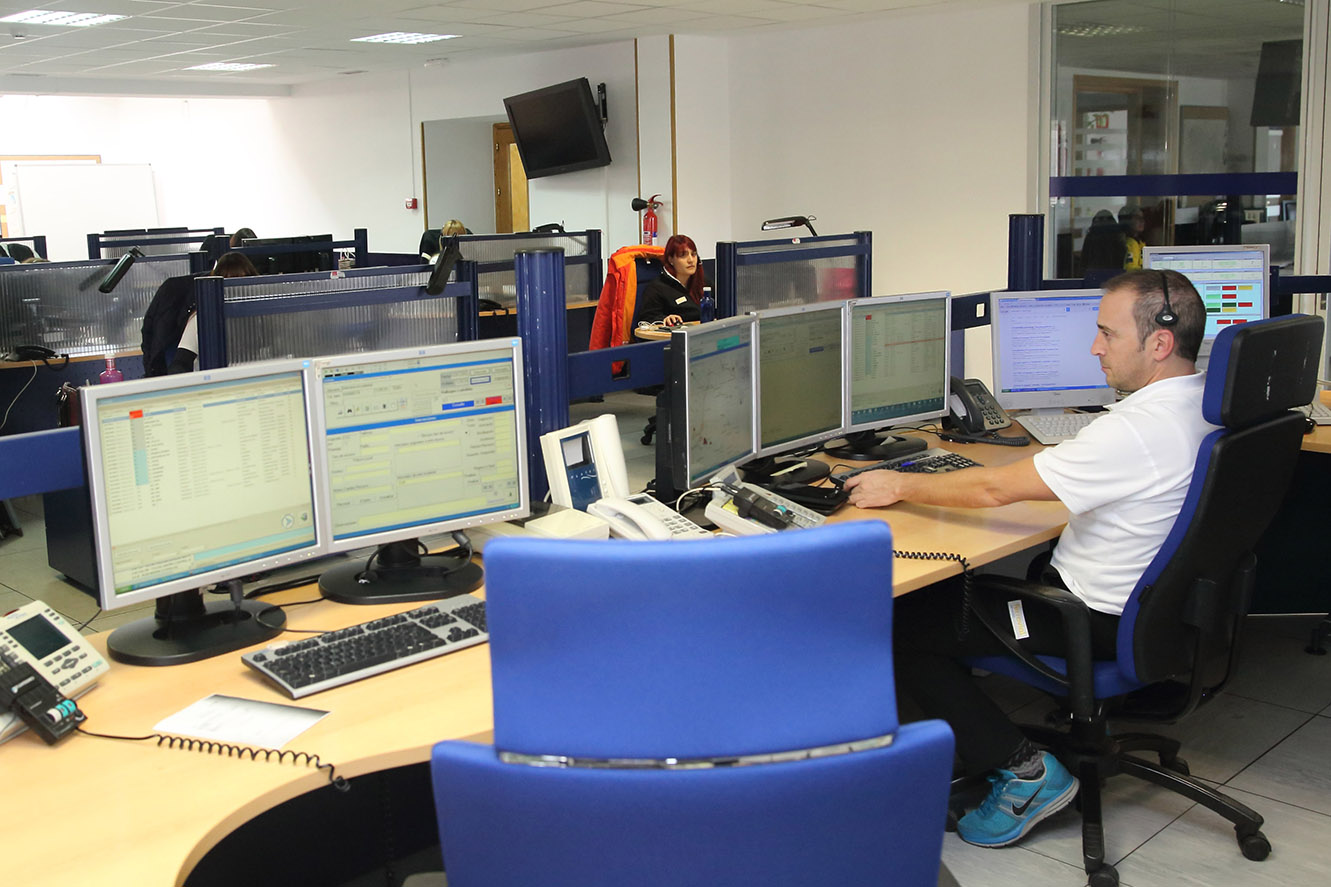 Sala de operaciones del servicio de Urgencias y Emergencias 112 de Castilla-La Mancha