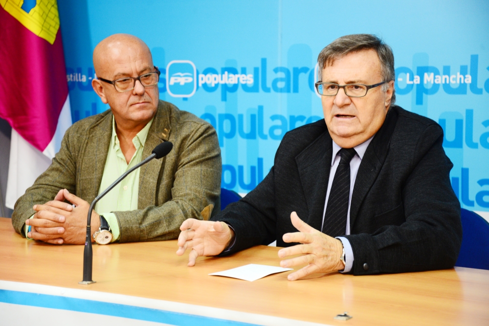 Tizón y Emilio Bravo, actuales presidente y vicepresidente del PP en Toledo.