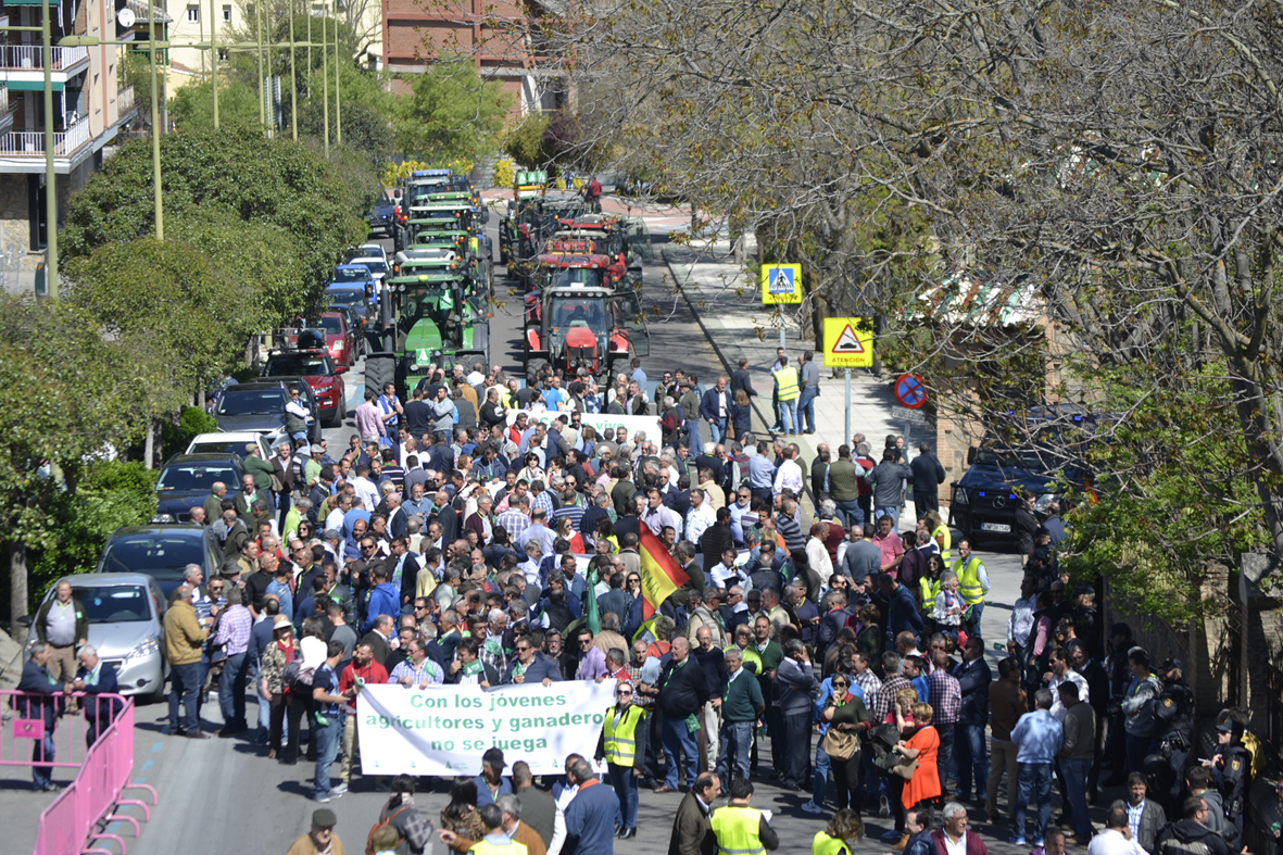 Manifestación de Asaja en Toledo con tractores incluidos