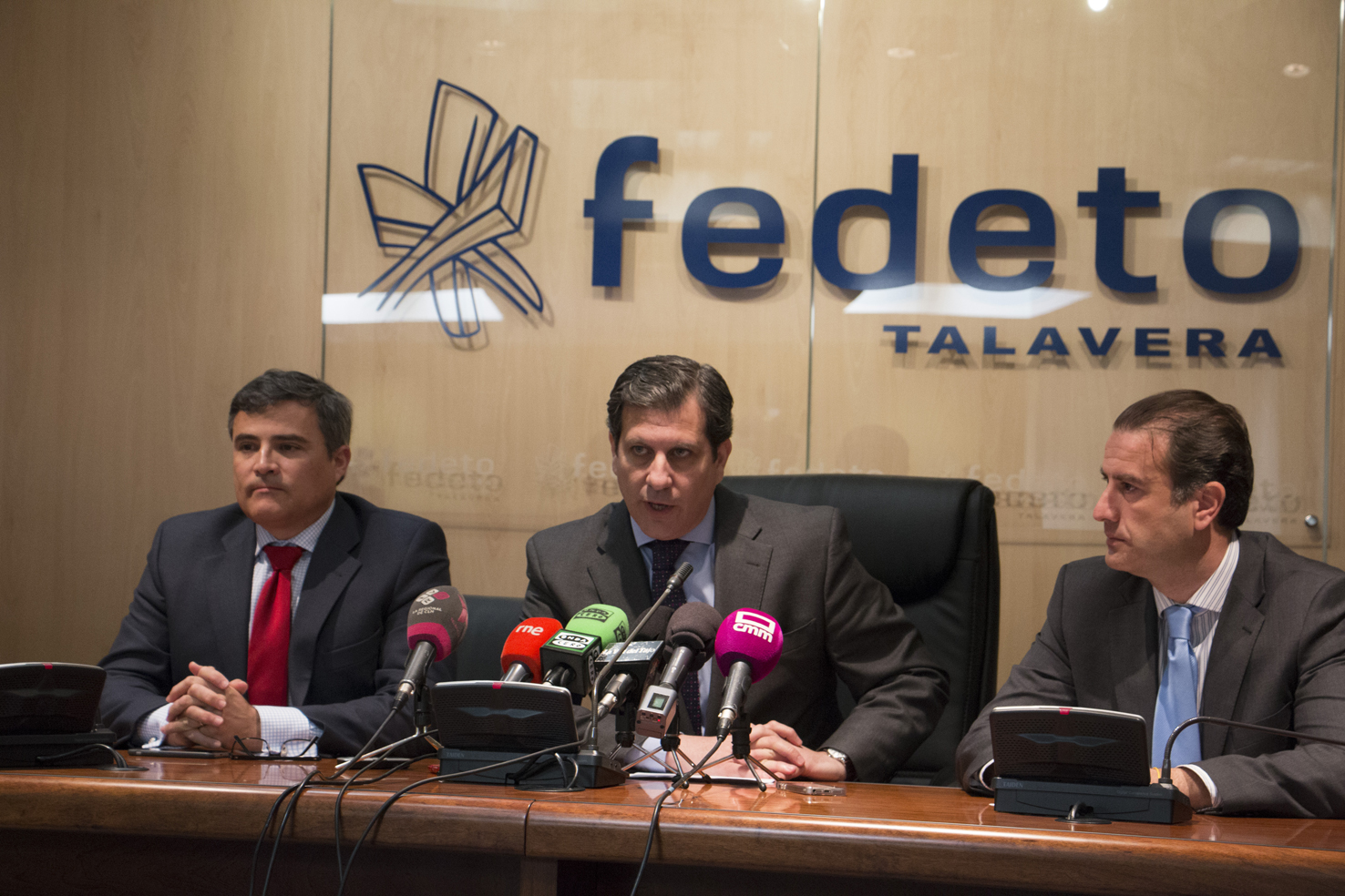 Rueda de prensa en la sede de Fedeto en Talavera, debate en el Congreso