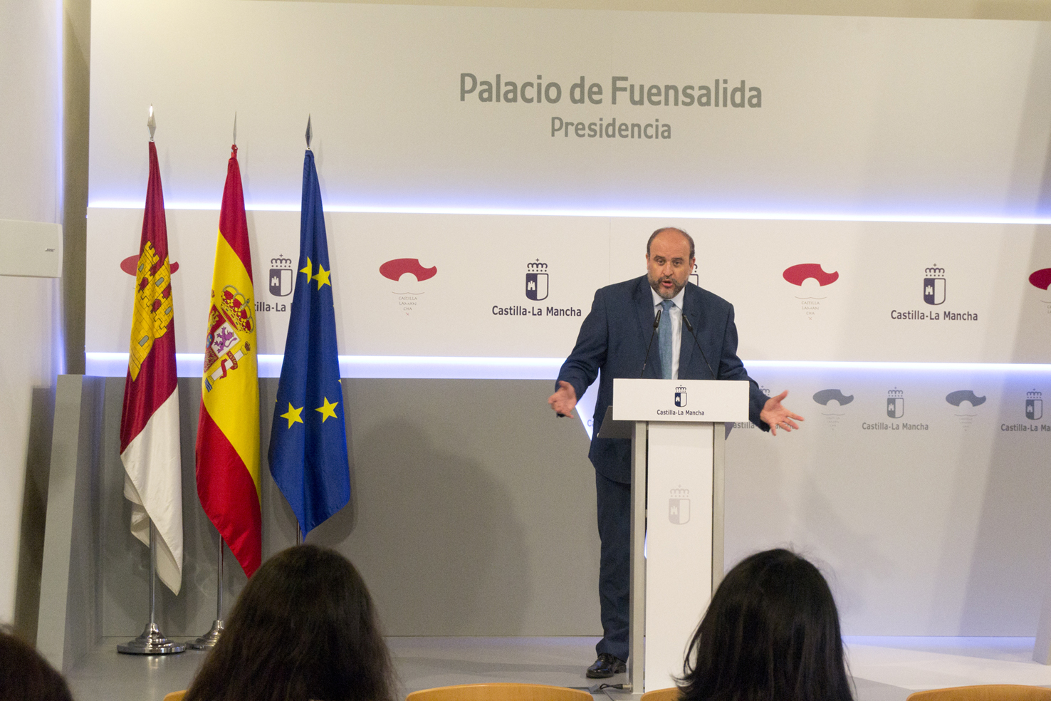 El vicepresidente de Castilla-La Mancha, José Luis Martínez Guijarro, habla sobre la ITI contra el despoblamiento