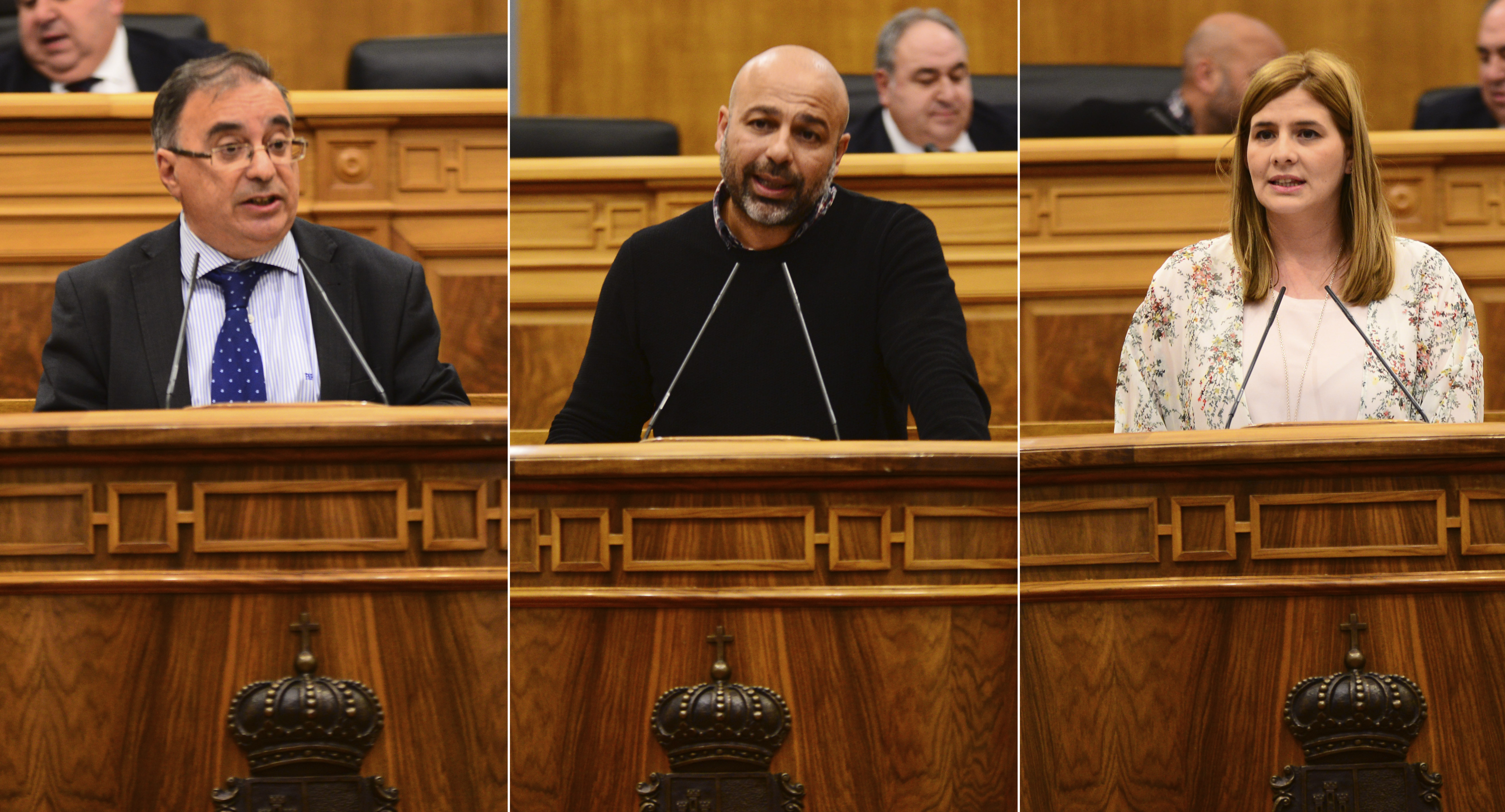 Fernando Mora, José García Molina y Carolina Agudo.