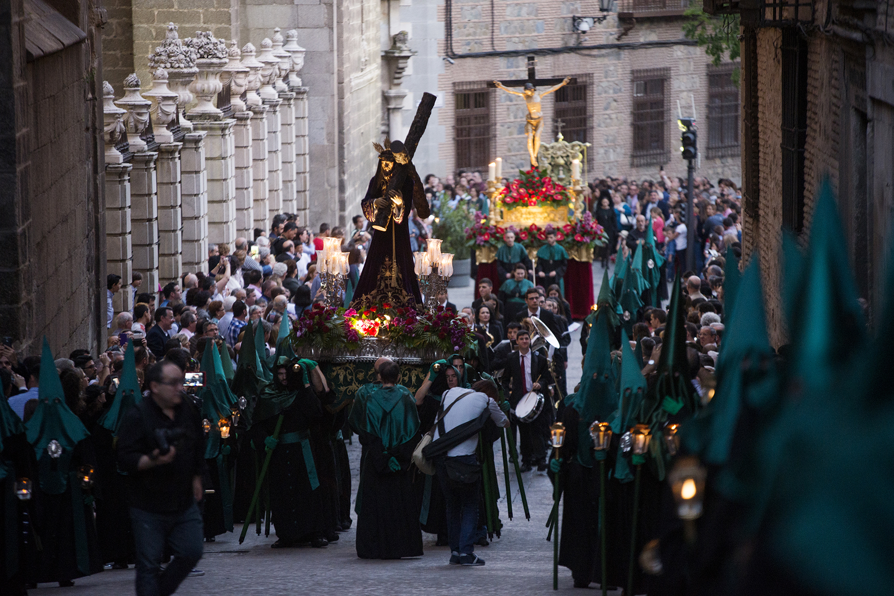 Procesión del Amparo en el Jueves Santo de Toledo.