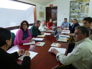 Reunión para tratar la red de senderos de la Diputación Provincial de Toledo.