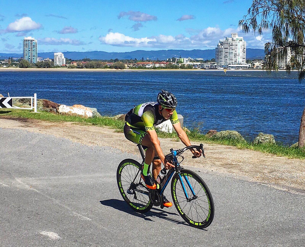 Alarza, entrenando en Australia antes de la segunda prueba del Mundial