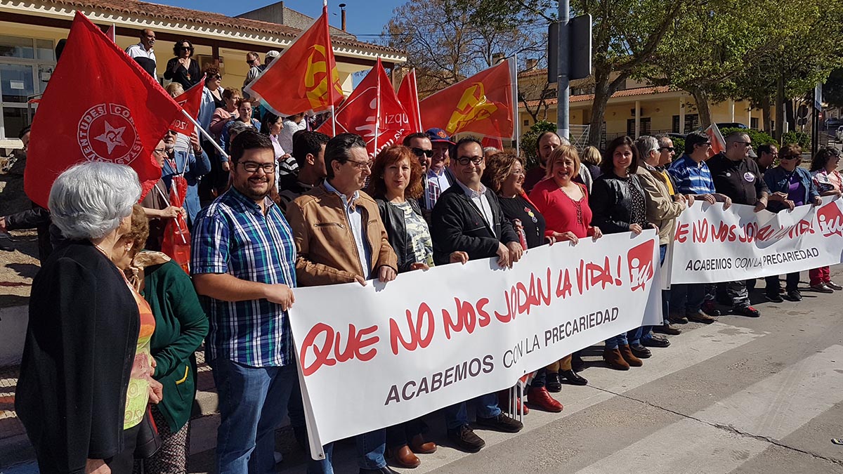 Concentración en defensa de la sanidad celebrada en Esquivias (Toledo).