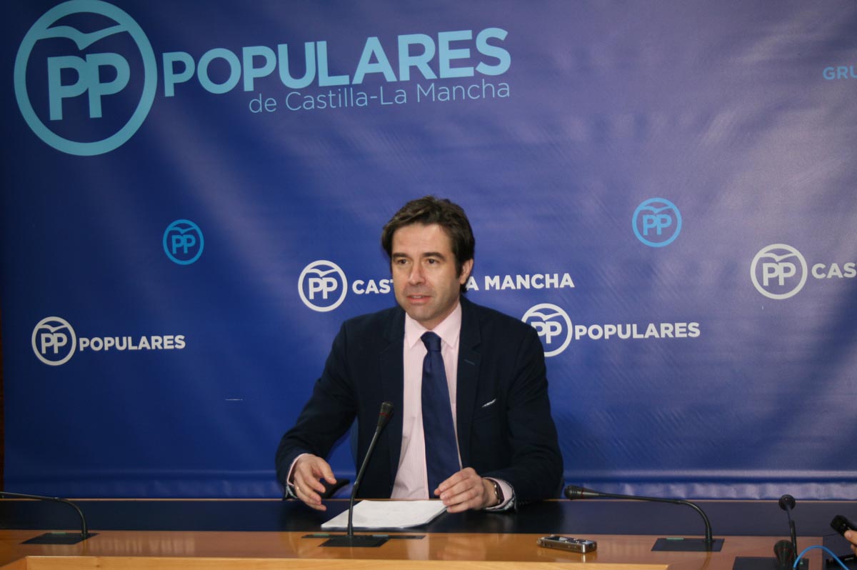 El portavoz del PP de Castilla-La Mancha, Lorenzo Robisco.