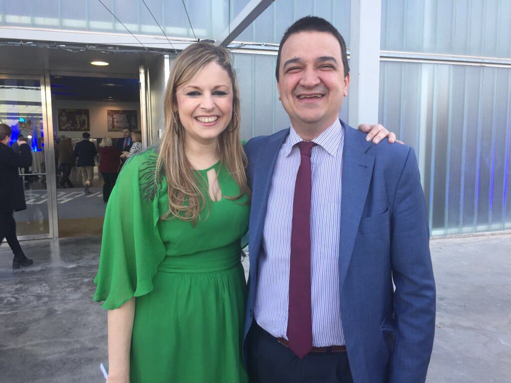 Martínez Arroyo y Elena de la Cruz en el Día del Agua.