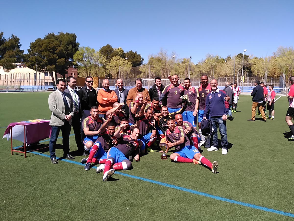 El equipo de fútbol del centro penitenciario Ocaña II