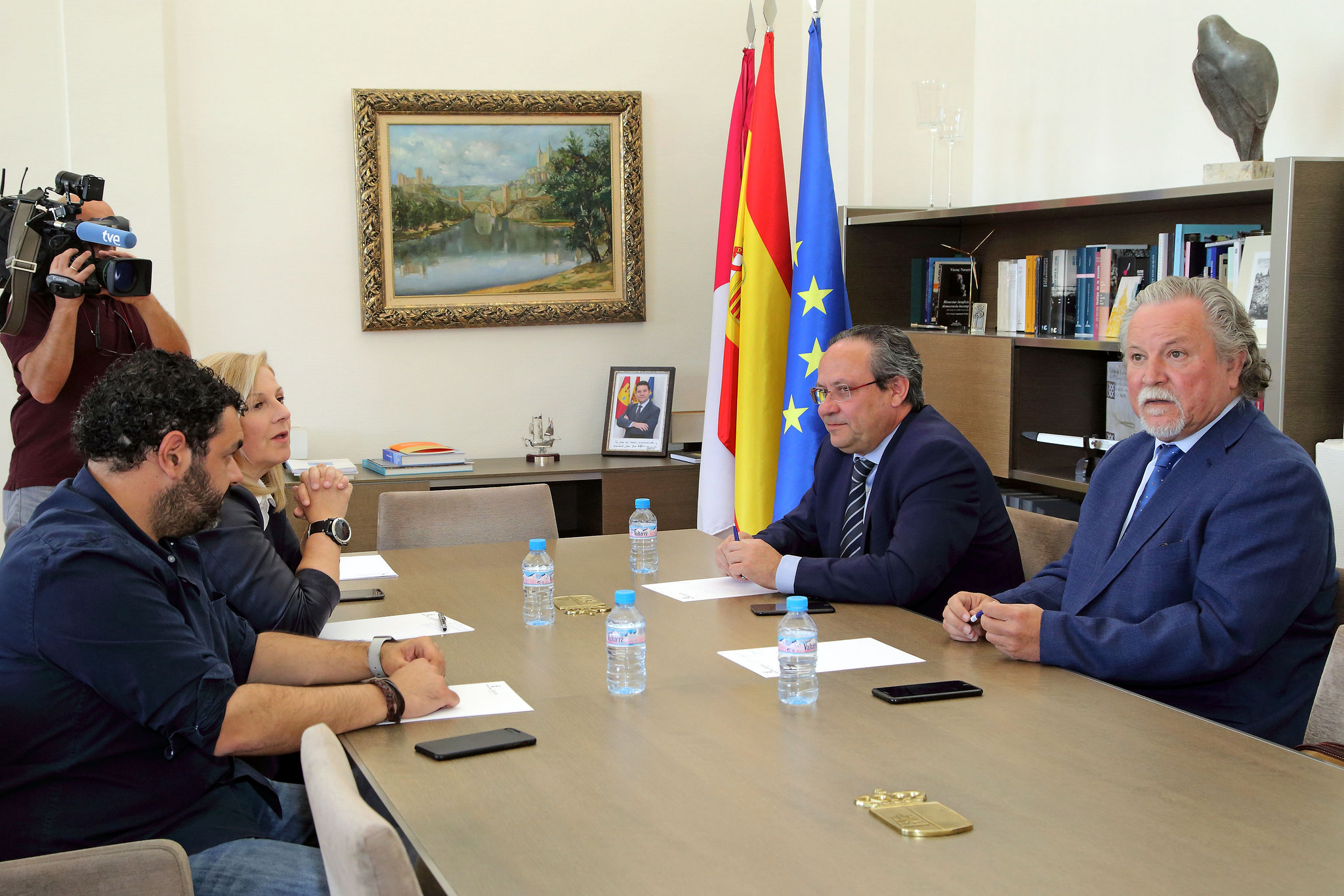 Reunión entre la Federación de Servicios Públicos UGT y Ruiz Molina para hablar de presupuestos