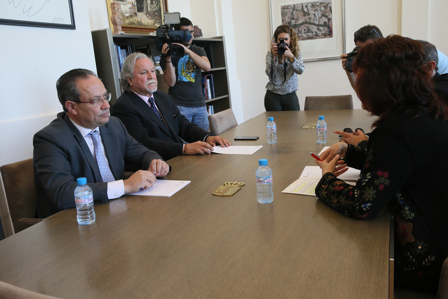 Reunión entre Ruiz Molina y la Federación de Servicios a la Ciudadanía de CC.OO. para hablar de presupuestos