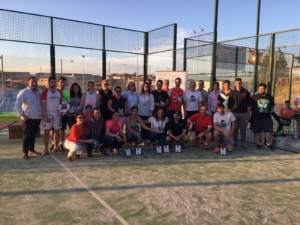 La Puebla de Montalbán celebra un torneo de pádel, organizado por Nuevas Generaciones del Partido Popular.