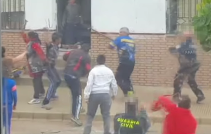 Imagen de la pelea en Tobarra (Albacete)
