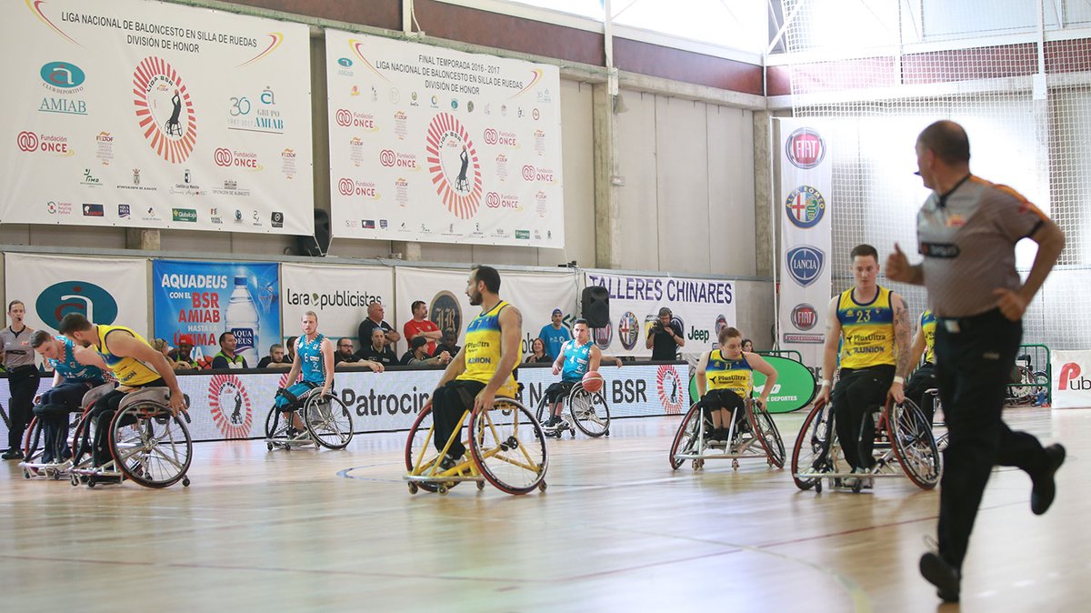 Imagen de la Final de la División de Honor de Baloncesto en Silla de Ruedas. Amiab Albacete