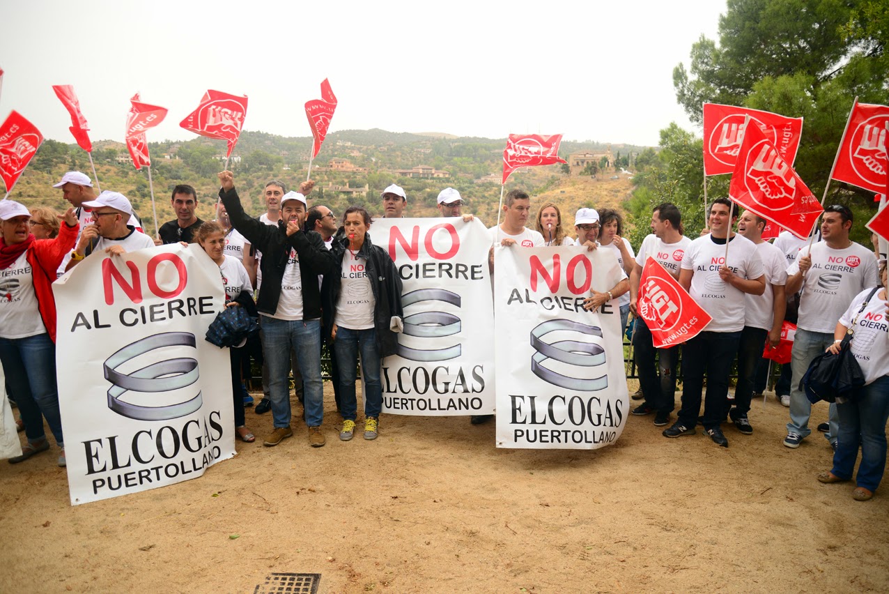 Manifestación de los trabajadores de Elcogas