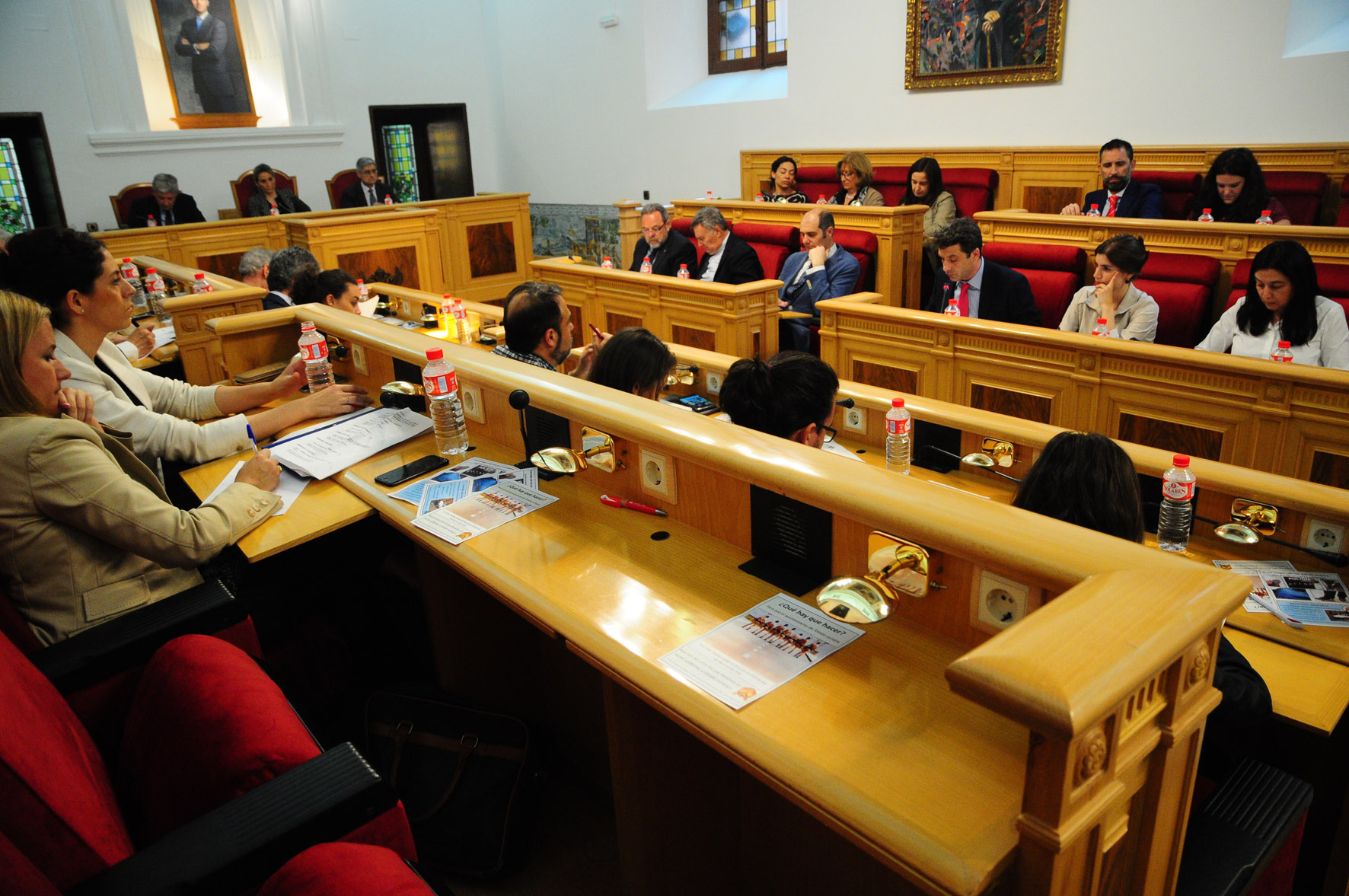Imagen de archivo de un Pleno en el Ayuntamiento de Toledo.