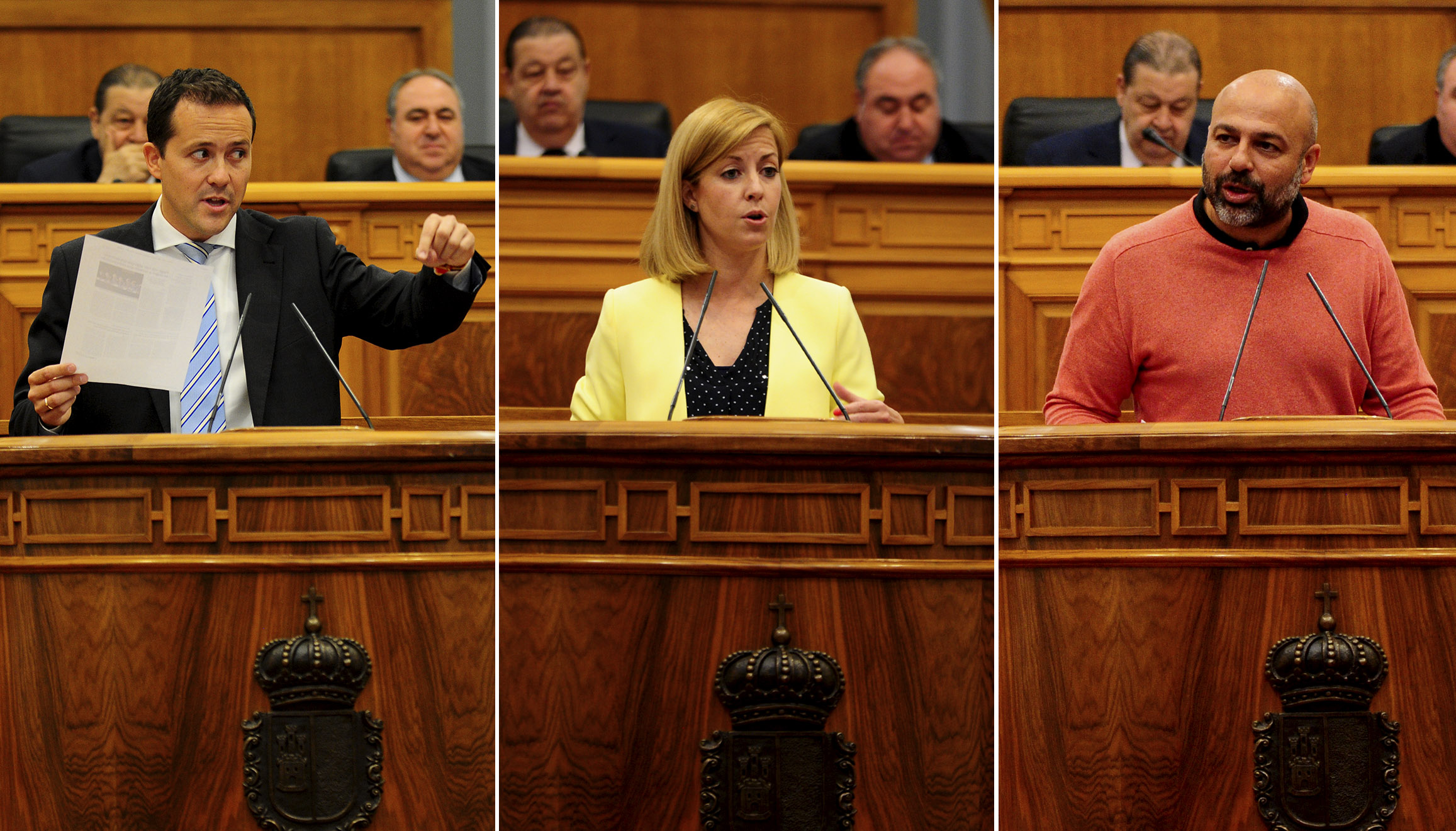 Carlos Velázquez, Ana Isabel Abengózar y José García Molina.