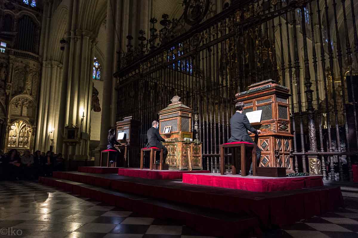 Batalla de órganos en la Catedral de Toledo.