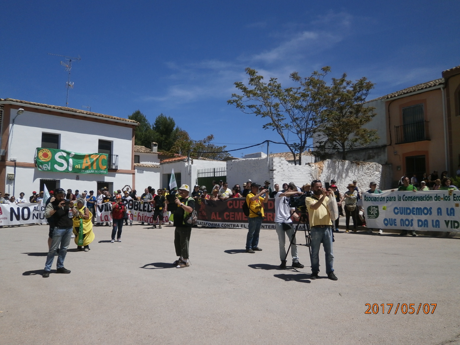 Marcha contra el ATC de Villar de Cañas