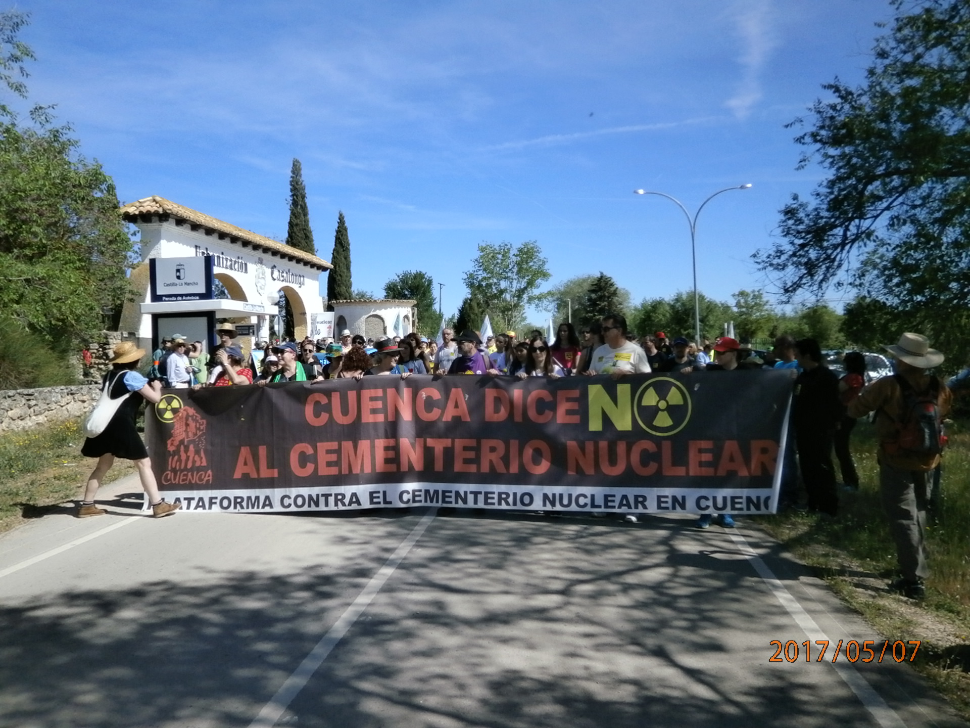 Marcha contra el ATC de Villar de Cañas