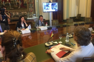 El consejero de Agricultura, Medio Ambiente y Desarrollo Rural, Francisco Martínez Arroyo, en el Consejo Consultivo de política agraria, Entrepeñas y Buendía