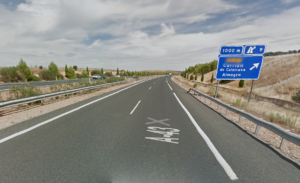 Imagen de la A-43 a la altura de Carrión de Calatrava.