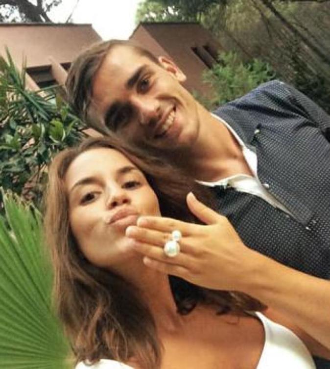 Erika Choperena y Antoine Griezmann en una foto colgada en el Instagram de la guipuzcoana.