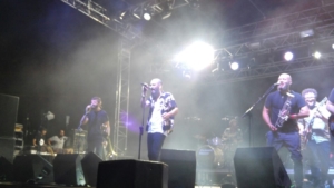 Eskorzo durante su concierto en el Babylon Festival.