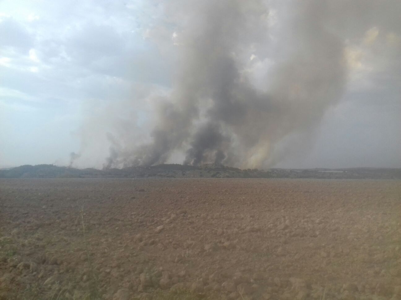 Incendio en Illana y Almoguera (Guadalajara)