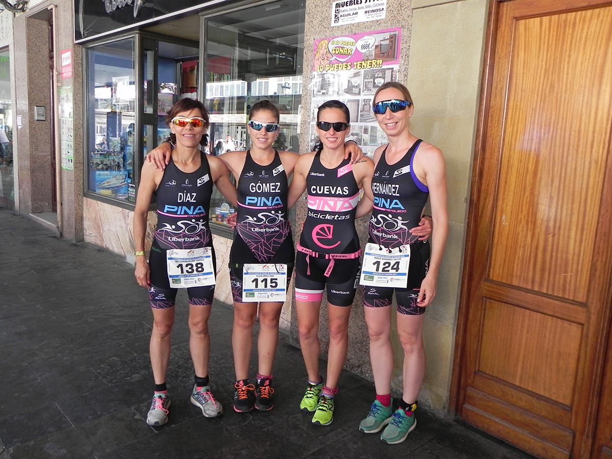 El equipo del Bicicletas Pina Tritoledo que se proclamó subcampeón de España