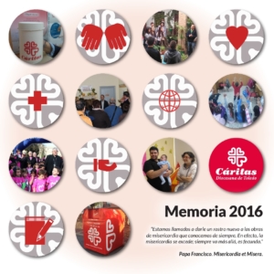 Portada de la Memoria 2016 de Cáritas Toledo.