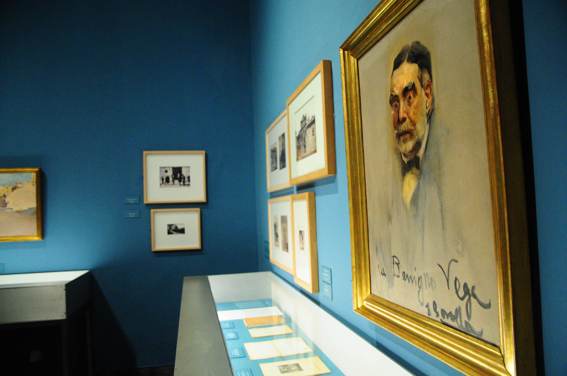 Un detalle de la exposición sobre Cossío y el Greco