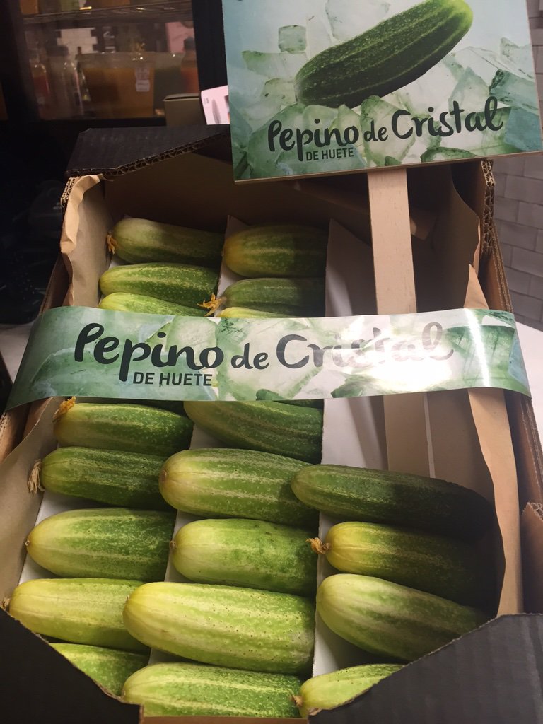 Imagen del pepino de cristal de Huete.