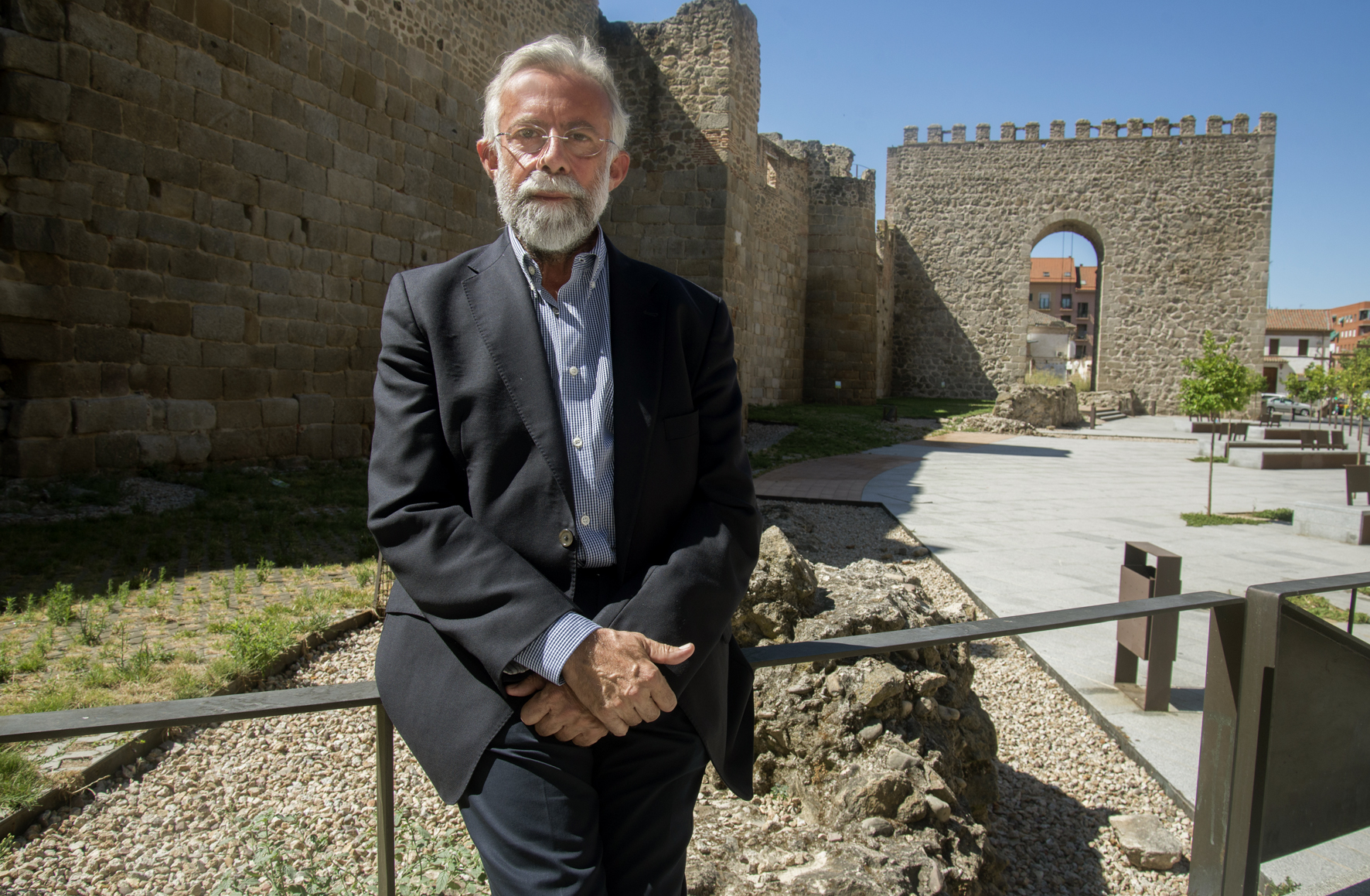 Jaime Ramos en las murallas del Charcón.