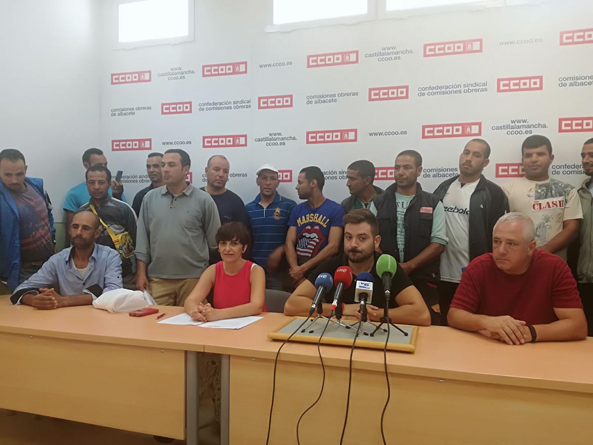 CCOO Albacete denunció las condiciones infrahumanas de los temporeros
