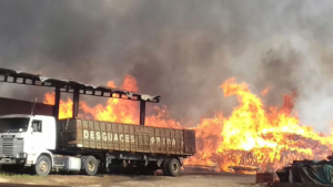 Incendio en Ferrometal, en Ocaña
