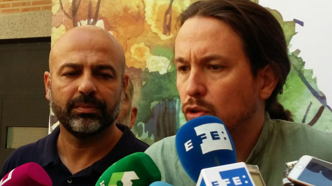 José García Molina y Pablo Iglesias