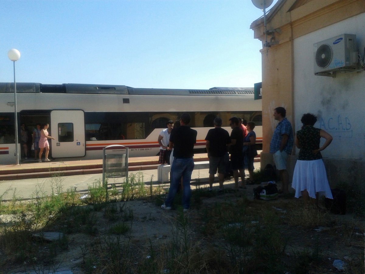 Tren de Talavera a Madrid que quedó averiado