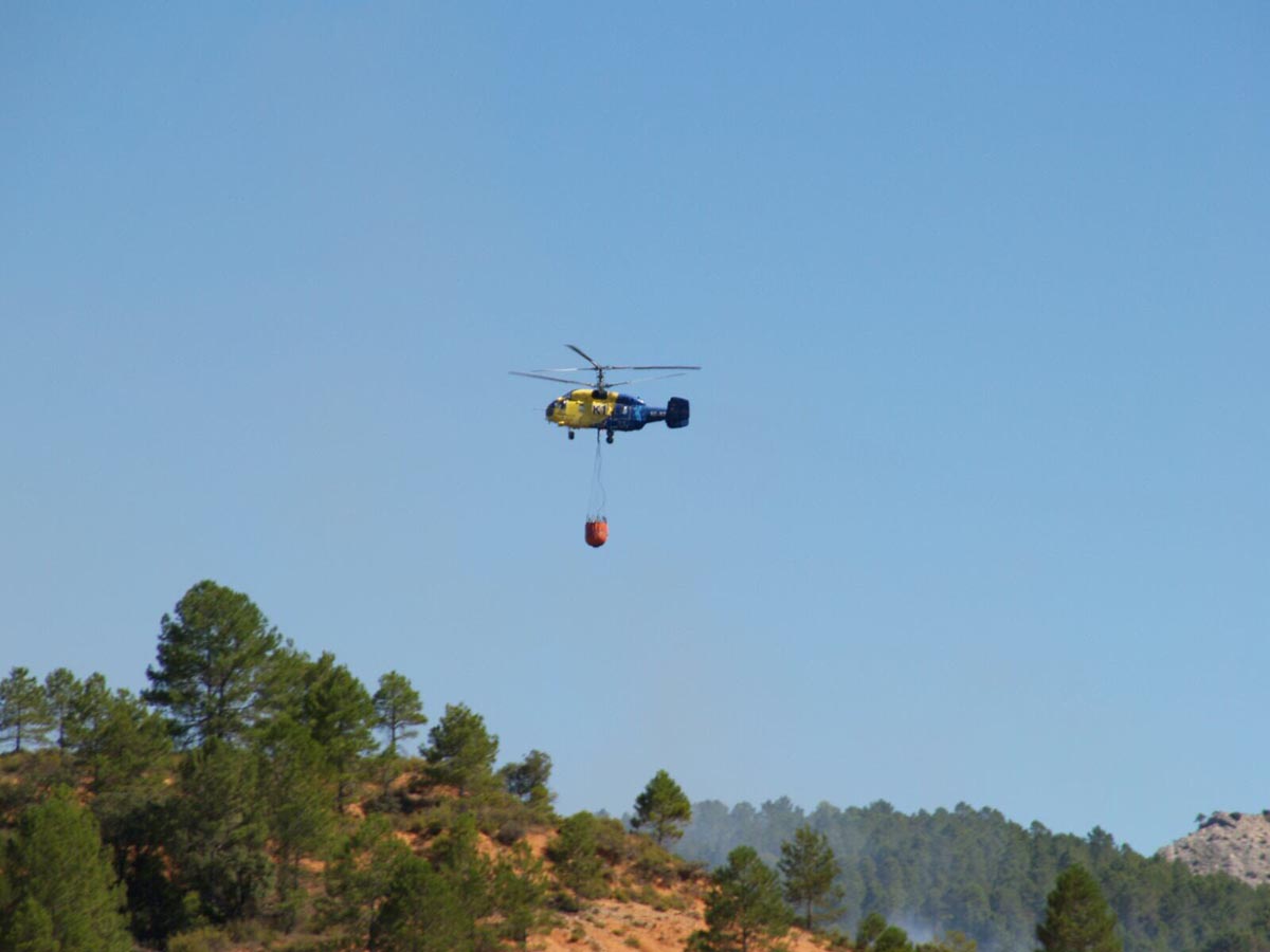 Incendio forestal de Cañamares (Cuenca).