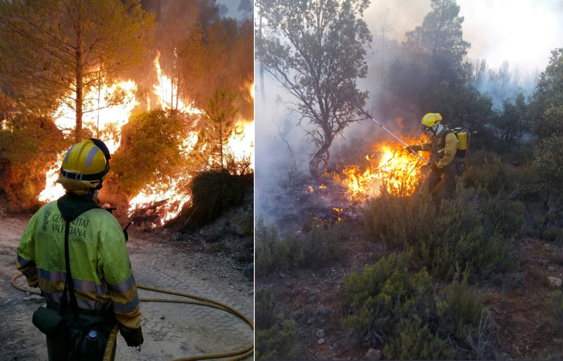 Incendios de Campillo de Altobuey y de Yeste